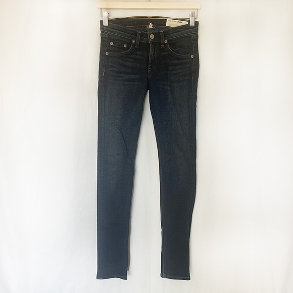 Rag & Bone Jean Woodford Skinny Medium Wash Size 24 - Picture 1 of 8